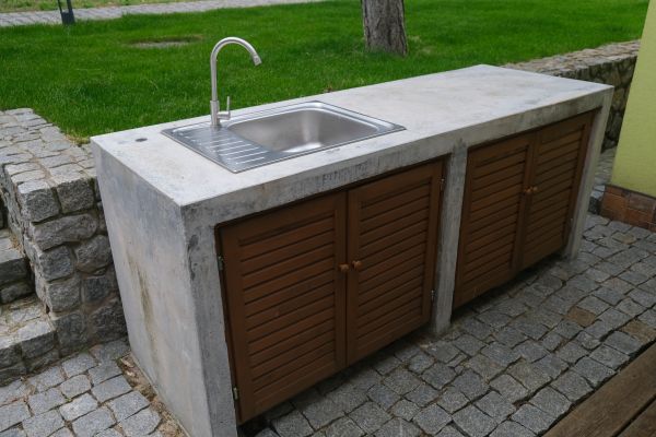 Exterior Cabinet Installation in Schertz